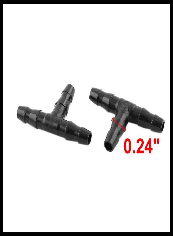 Hihaha 10 Pcs 6mm Dia 3 Ways T Shape Airline Air Tube Connectors for Aquarium Durable Material - Image 2